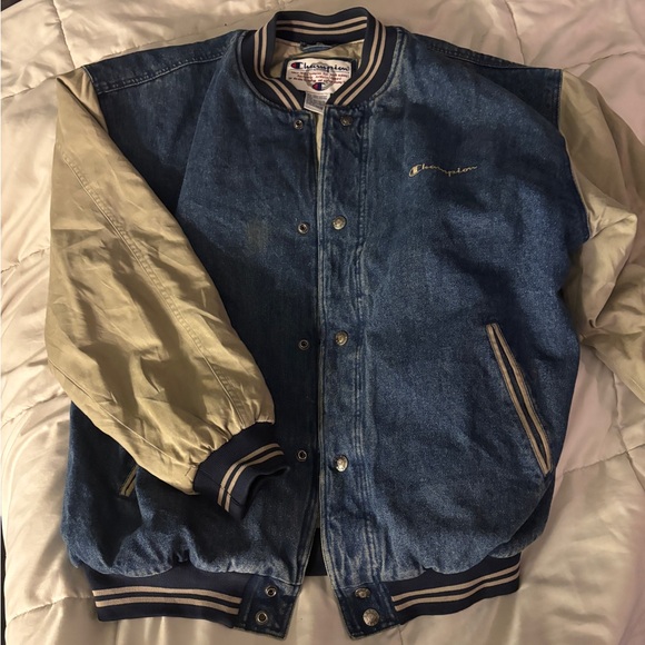 Champion Blue and Tan Men's Jacket